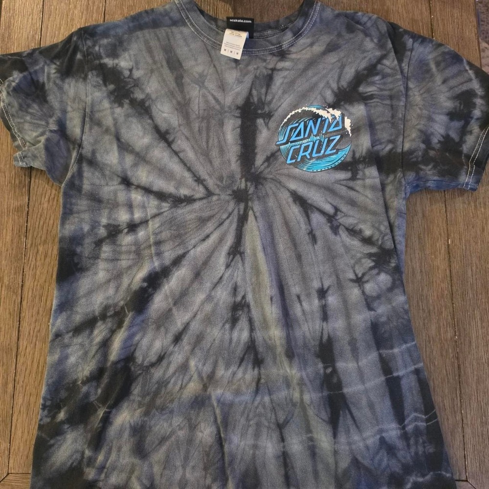 Men's Santa Cruz Skateboards Dark Tie-Dye Short Sleeve Tee